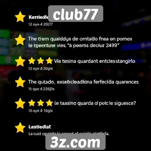 Avaliações de usuários sobre o Club77 são positivas